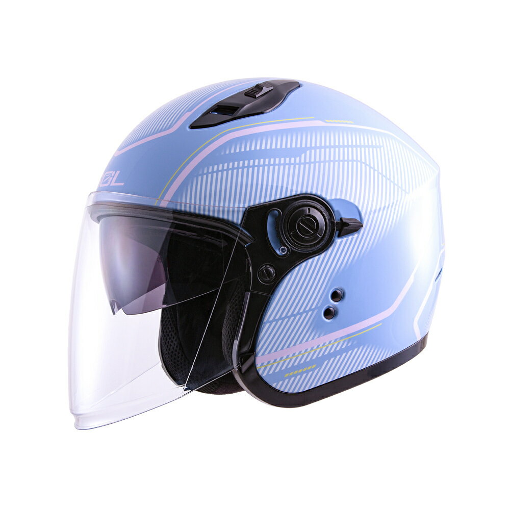 【SOL Helmets】SO-12開放式安全帽 (極光_藍/粉) ｜ SOL安全帽官方商城