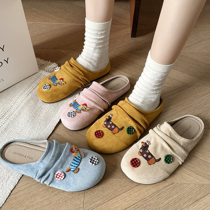 百搭防滑舒適包頭勃肯拖鞋女春夏新款外穿休閑一腳蹬懶人半拖鞋潮