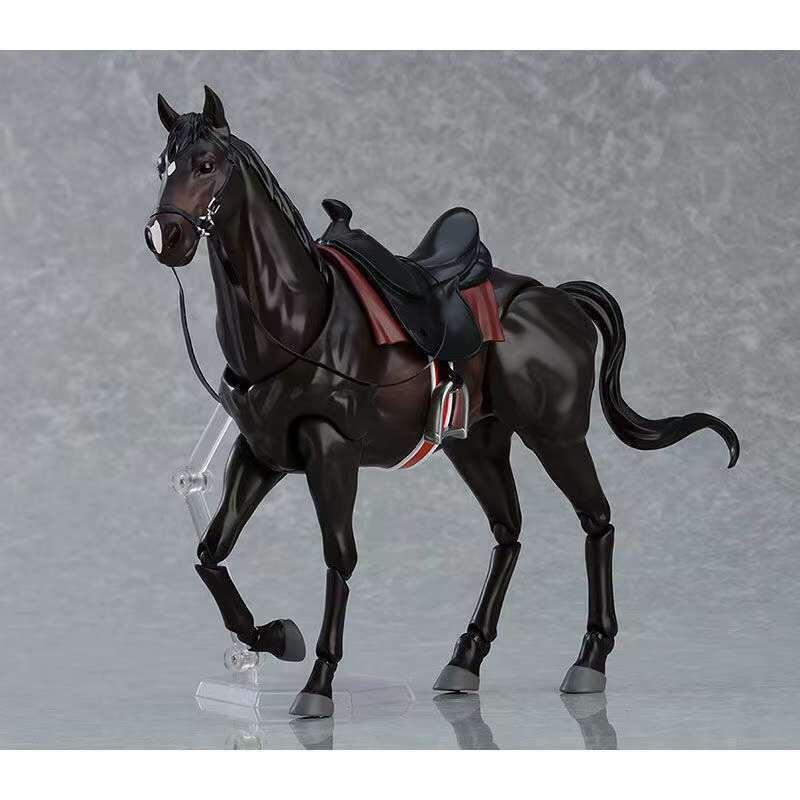 【限時免運】便宜高階figma 490棕馬白馬可動手辦 Cos擺件模型 可動玩具 場景禮物