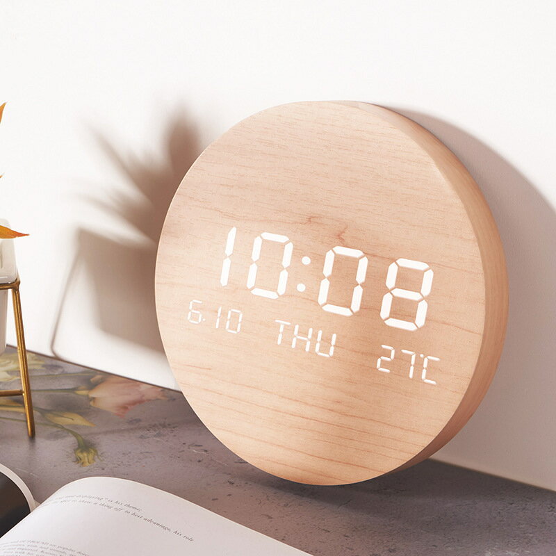 LED掛鐘創意鐘表客廳家用臥室靜音時鐘北歐風格時尚墻鐘G201