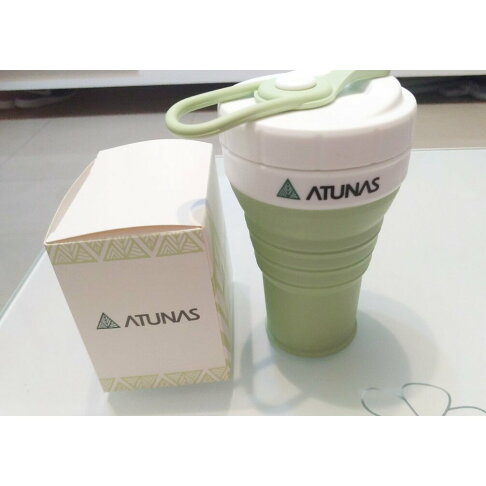 歐都納摺疊飲料杯 水杯 水壺 食品級矽膠 可耐熱200度 450ml 0