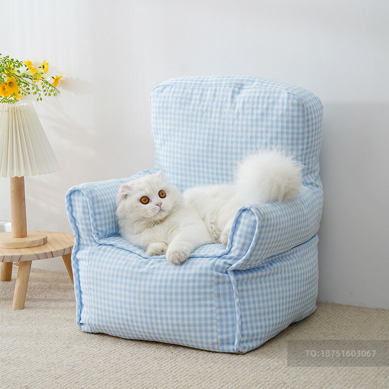 寵物沙發四季通用貓窩狗窩可拆洗布藝貓床貓咪用品