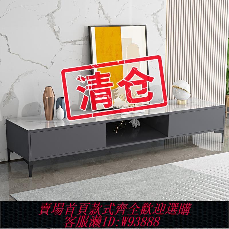 {臺灣公司貨 可打統編}電視櫃現代簡約茶幾組合輕奢客廳新款地櫃小戶型臥室簡易電視機櫃