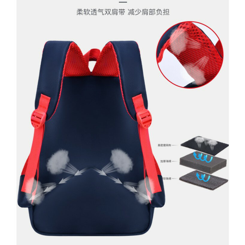 兒童雙肩書包 國小書包 兒童背包 國小1-6年級 護脊雙肩書包 防震減壓 蜘蛛人 蝙蝠俠 灌籃高手 恐龍 7