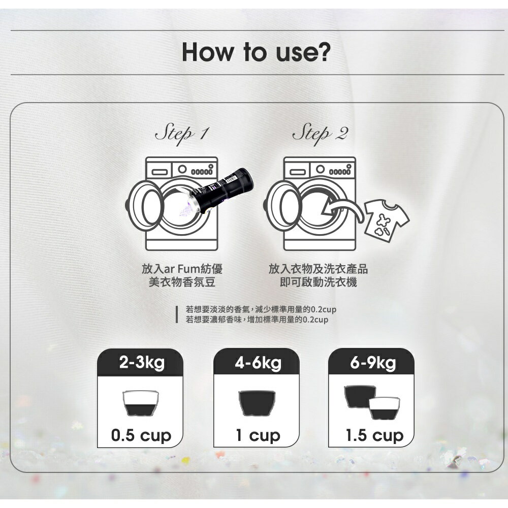 ar FUM 紡優美 衣物芳香豆/香香豆-150克/罐 (三款) 非凡/夢幻/閃耀 8