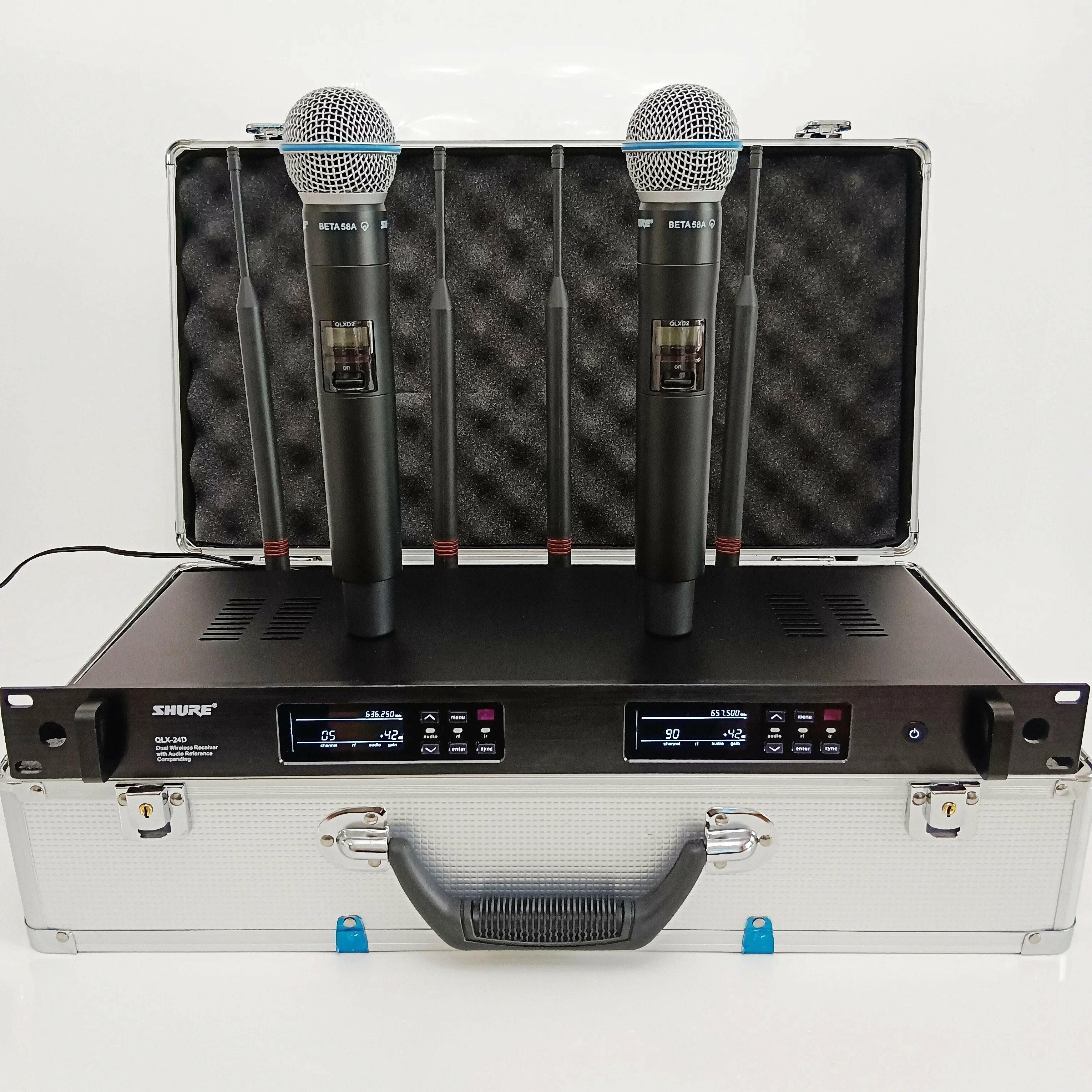 Shure舒爾QLXD24/SM58/BETA58a一拖二話筒演出直播動圈麥克風