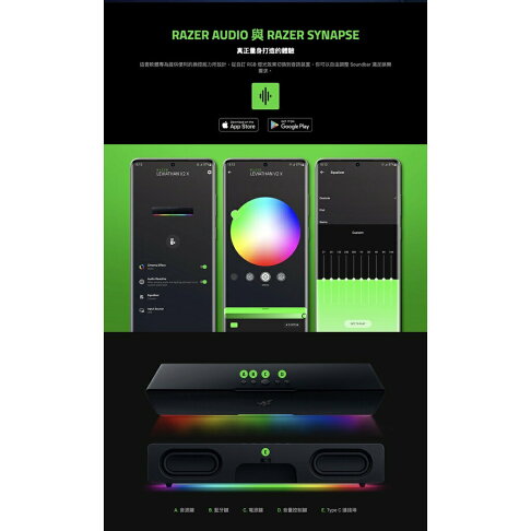 免運【含稅公司貨】RAZER雷蛇 LEVIATHAN V2 X 利維坦巨獸 電競喇叭 電腦SoundBar 無線藍牙喇叭 4