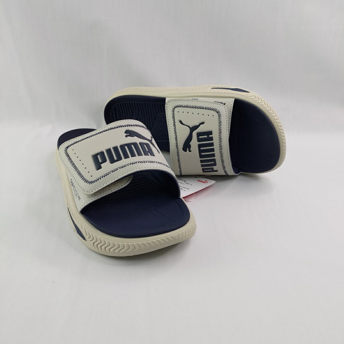 PUMA 39543110 SoftridePro Slide 24 V 男款 拖鞋 棕藍 【iSport愛運動】