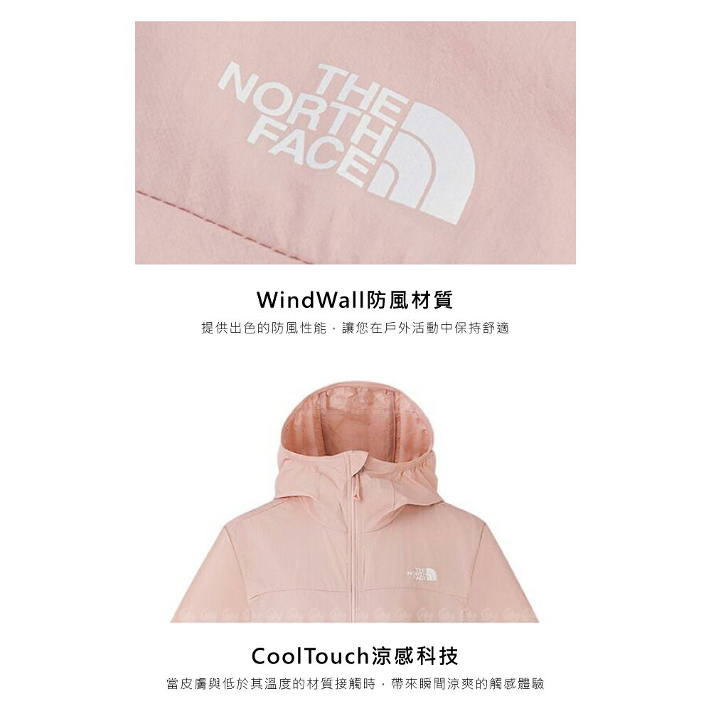 【The North Face 女 防曬外套 AP《 沙丘白/月光灰》】8CJZ/登山/薄外套/抗UV/防風 4