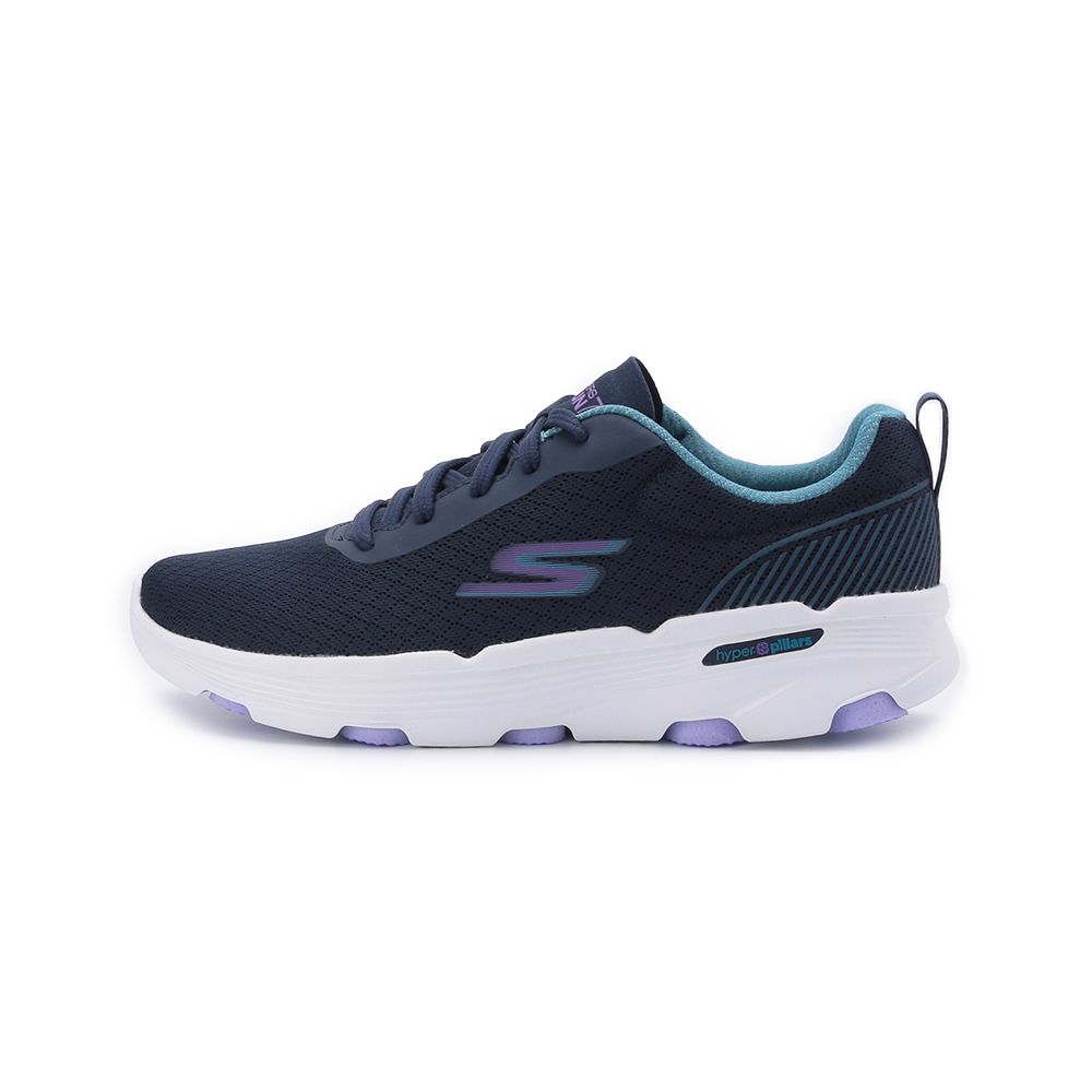 SKECHERS GO RUN 7.0 綁帶慢跑運動鞋 藍紫 129333NVTL 女鞋