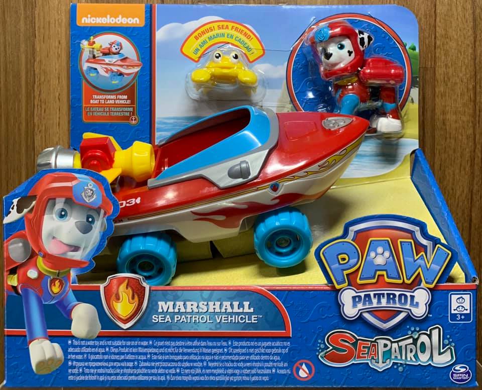 ☆勳寶玩具舖【現貨】汪汪隊立大功 PAW Patrol Seapatrol 主題車輛組 水上毛毛 MARSHALL