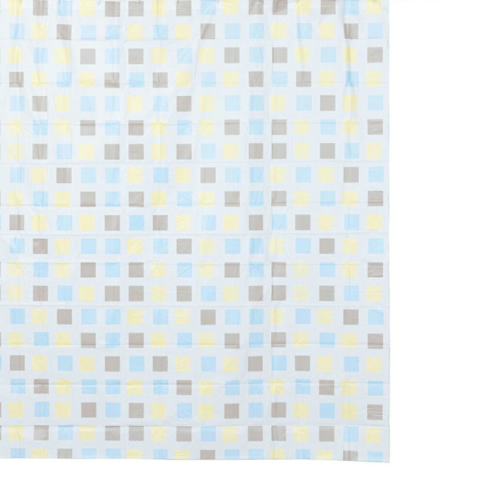 浴簾 PEVA 彩色方塊 180×180 NITORI宜得利家居