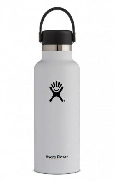 【【蘋果戶外】】Hydro Flask【標準口/532ml】經典白 保溫瓶 18oz 532ml 美國不鏽鋼保溫保冰瓶 保冷保溫瓶 不含雙酚A