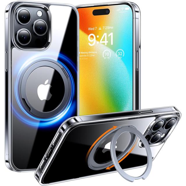 【日本代購】TORRAS 手機殼 UPRO Ostand R 美軍規格 iPhone 15 Pro 透明