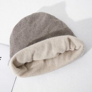 【巴黎精品】針織帽羊毛帽-雙色雙面穿多功能男女帽子8色a1dn28