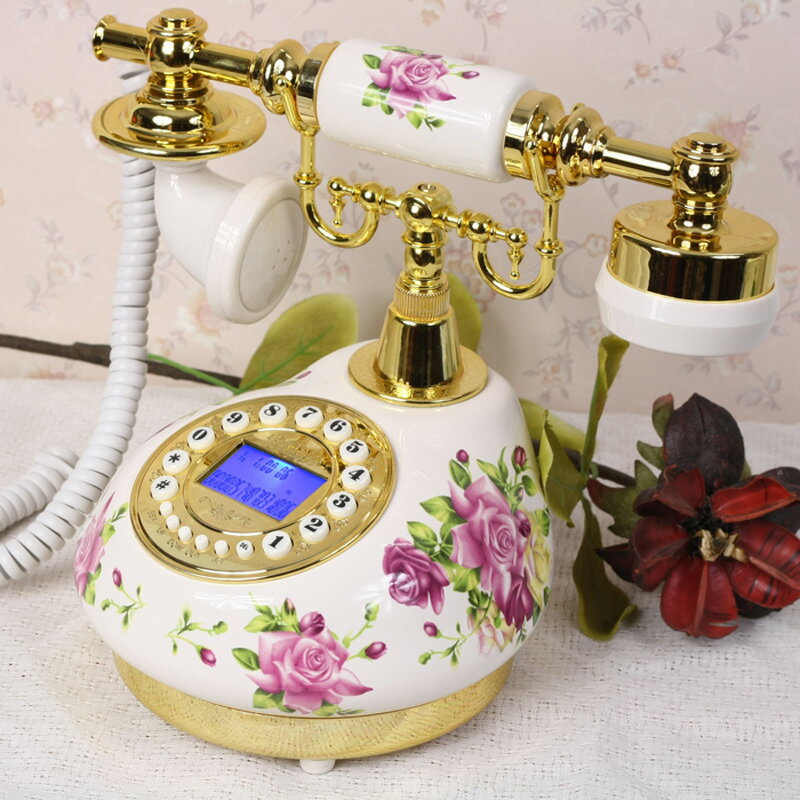 電話機 TQJ仿古電話機家用時尚創意歐式復古老式固定電話客廳辦公室座機
