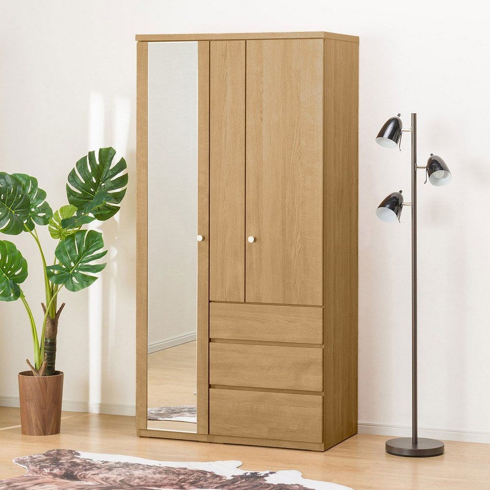 ◎多功能衣櫥 衣櫃 QUESS T 100MT LBR3 NITORI宜得利家居