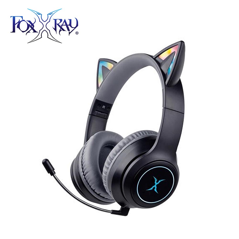【FOXXRAY 狐鐳】FXR-HAB-10 炫喵響狐無線電競耳機-黑【三井3C】