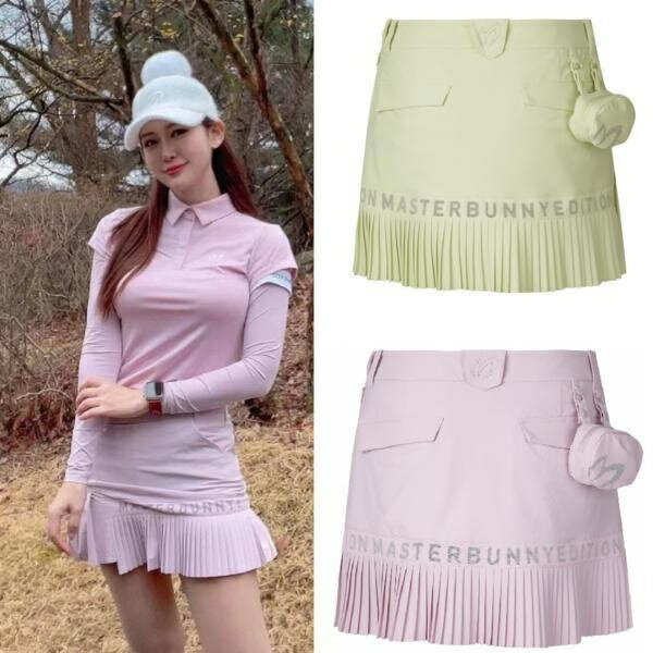 【好品質 新店特惠】高爾夫球裙 高爾夫球衣女 原單兔子2022春秋高爾夫服裝女裝速乾運動防走光短裙長袖套裝子