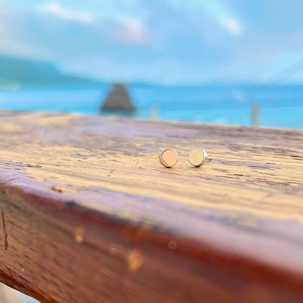 現貨專區｜素雅．銀針耳環-暖光粉(hdess100-p)｜送禮精選店家★Reyna jewelry 女王飾品