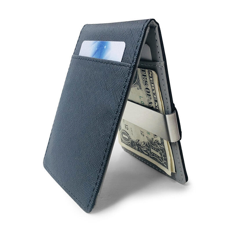 超薄零錢夾 男士皮夾 金屬不鏽鋼錢包 money clip 紙鈔票夾 錢包短款
