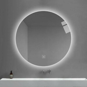 LED智慧圓鏡觸摸屏衛生間浴室鏡帶燈梳妝化妝鏡發光掛牆免打孔 全館免運