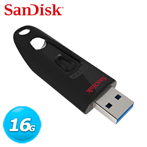 【現折$50 最高回饋3000點】SanDisk Ultra USB3.0 CZ48 16GB 隨身碟