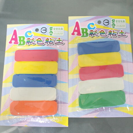 Abc彩色黏土油黏土40g油粘土 一小卡5色入 定25 油土油性黏土st安全玩具 立 旻泉精品批發網 Rakuten樂天市場