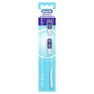 [3美國直購] Oral-B 3D White 電動牙刷替換牙刷頭 2入 適用 電池式可攜式電動牙刷_GG3