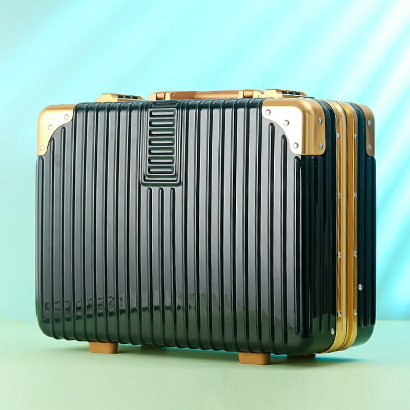 迷你旅行拉桿箱 行李箱小型 密碼箱 旅行箱鋁框18寸手提箱小型輕便行李箱迷你收納密碼箱子電腦登機包子箱