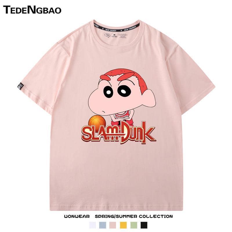 情侶短袖灌籃小新棉質上衣