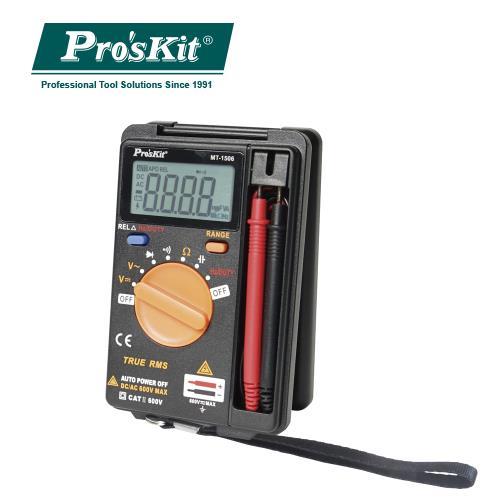 【現折$50 最高回饋3000點】 ProsKit寶工 MT-1506 口袋型真有效值自動電錶