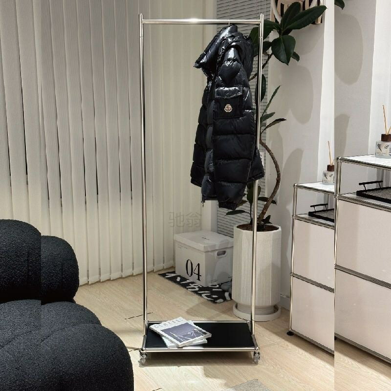 免運 開立發票 落地衣架 衣架 服裝店展示架 可移動掛衣桿 服裝店 展示架 衣帽掛架 簡易衣帽架 3r中古衣帽架新款可移動衣服收納架小戶型掛衣架落地式架