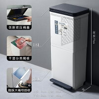 日式雙層分類垃圾桶 垃圾分類垃圾桶雙層家用廚房干濕分類桶日式大號智慧垃圾桶感應式『XY33054』 日式雙層分類垃圾桶 垃圾分類垃圾桶雙層家用廚房干濕分類桶日式大號智慧垃圾桶感應式『XY33054』