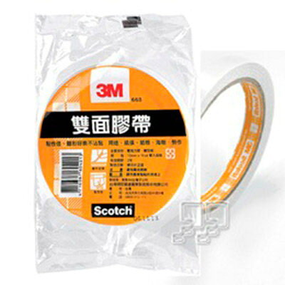 3M雙面膠帶18MM*15Y(單捲包)【九乘九購物網】