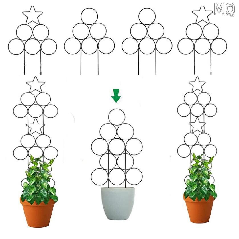 全新 花園植物支架 花架 攀爬架 爬藤架 陽臺花架 盆栽架 園藝 葡萄 網架 植物架 室內盆栽插花支架 金屬盆栽鐵藝園藝 5