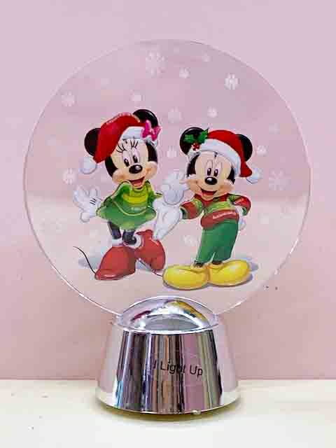 【震撼精品百貨】Micky Mouse 米奇/米妮 聖誕透明壓克力擺飾燈 米奇&米妮#92174 震撼日式精品百貨