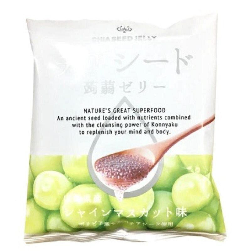 ✨現貨✨日本直送 奇亞籽果凍CHIA SEED JELLY QQ蒟蒻 水果系列 蒟蒻 果凍 低卡 低糖 低熱量 飽足感 8