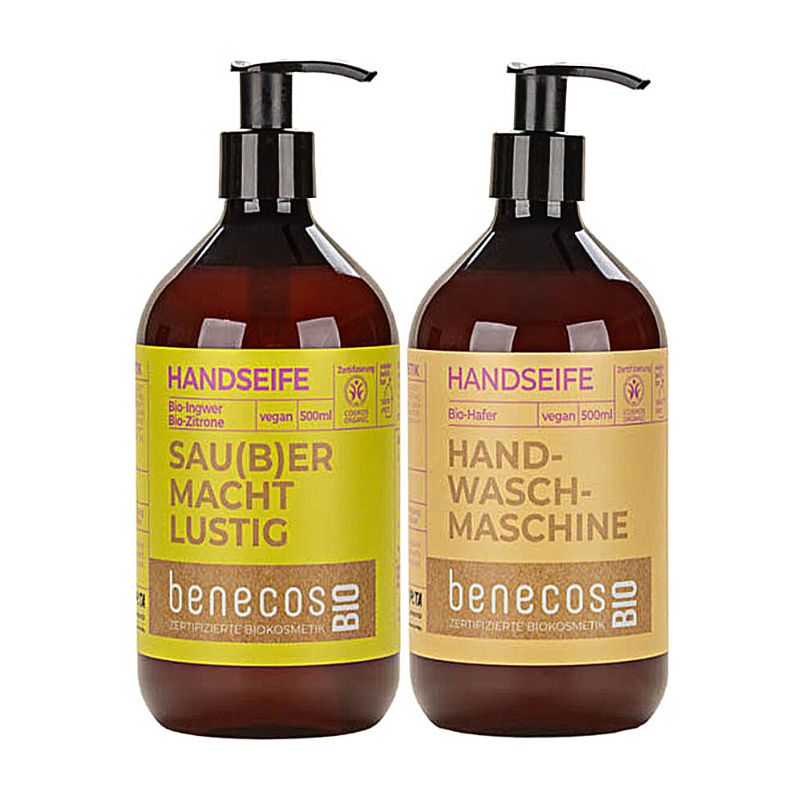 德國 Benecos 芭娜蔻 檸檬薑/燕麥 洗手乳 500ml 洗手 手部清潔 附發票【心心哈德】現貨 全館499超取免運｜全場下殺★滿額再享折扣