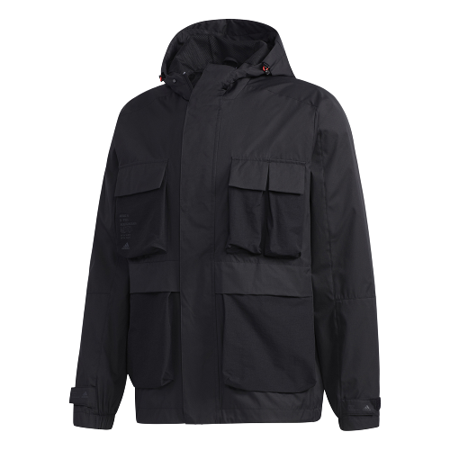 【毒】Adidas TH Windbreaker 運動 休閒 工裝外套 風衣 黑 男款 GF4019【領券折222｜Cube卡+APP下單最高10%回饋】