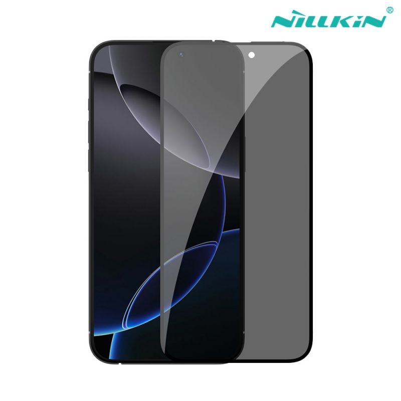 NILLKIN Apple 蘋果 iPhone 16 Pro Max 隱衛滿版防窺玻璃貼(無塵艙) 太空艙 貼膜神器 手殘救星 玻璃膜 鋼化膜 手機螢幕貼 保護貼【愛瘋潮】