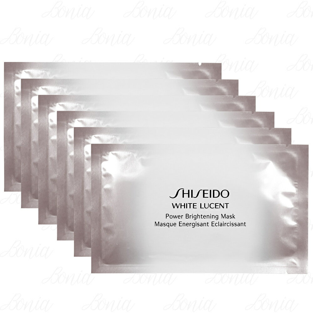 【VT薇拉寶盒】 SHISEIDO 資生堂 美．透．白 淨電力面膜(27ml*單片)*6