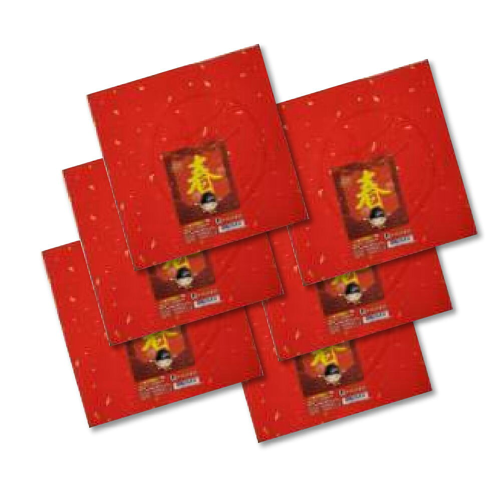 天成筆墨莊 春聯紙 一字春聯 灑金紙 手工宣紙 17X17CMX7張入X6包 /組 4716608995612