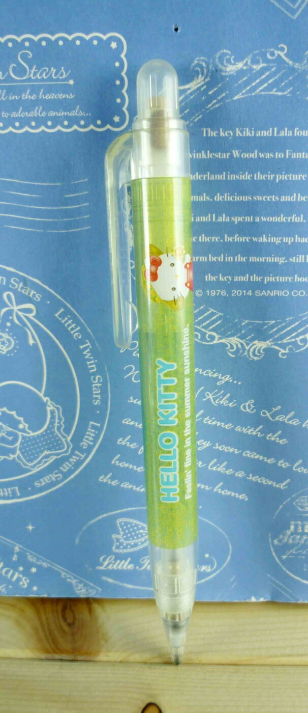 【震撼精品百貨】Hello Kitty 凱蒂貓 KITTY自動鉛筆-向日葵圖案-綠色 震撼日式精品百貨