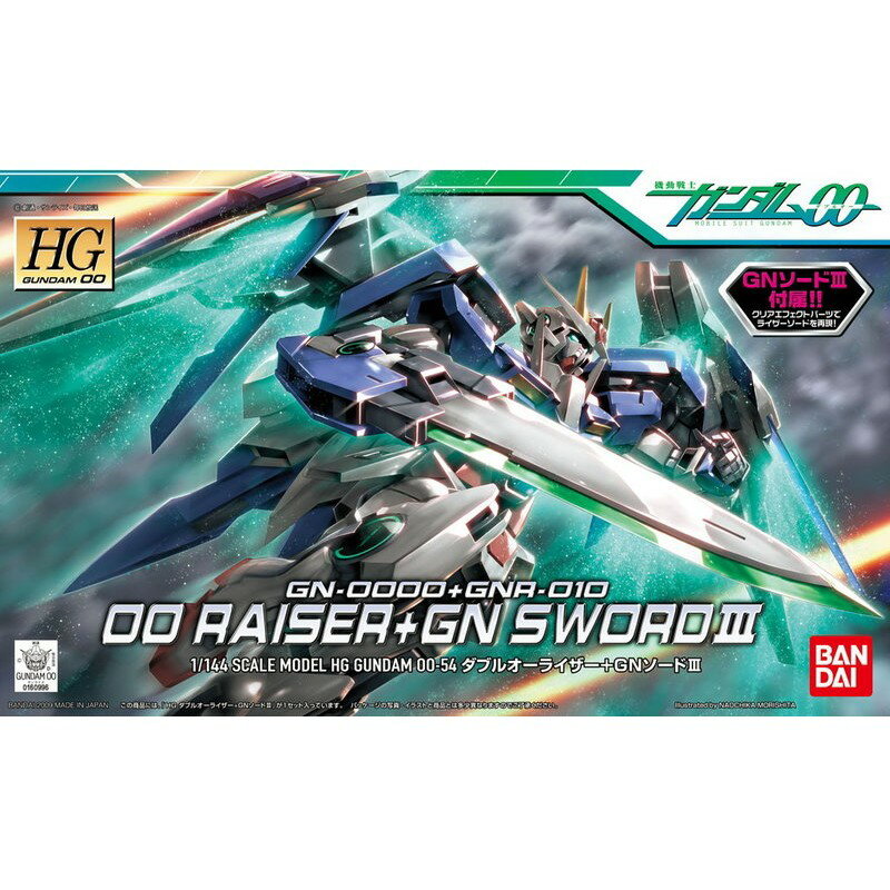 【鋼普拉】BANDAI 鋼彈 HG00 1/144#54 OO RAISER 能天使+強化模組+GN SWORD III