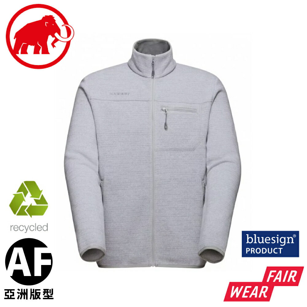【MAMMUT 長毛象 男 Arctic IV ML Hooded AF 刷毛立領外套《鉑金灰》】1014-05780/保暖外套