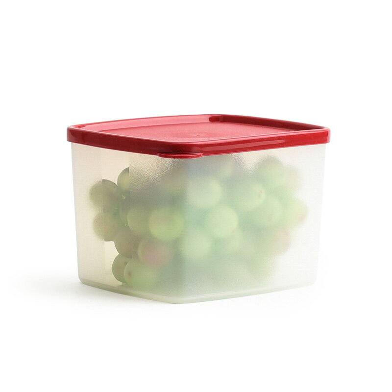 4個特百惠 800ML 方形果菜冷藏保鮮盒 防潮密封零食盒儲藏盒 2