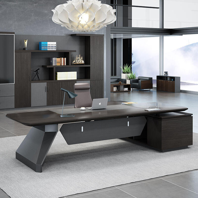老板桌簡約現代大尺寸總裁桌辦公桌椅組合辦公家具大班臺經理桌