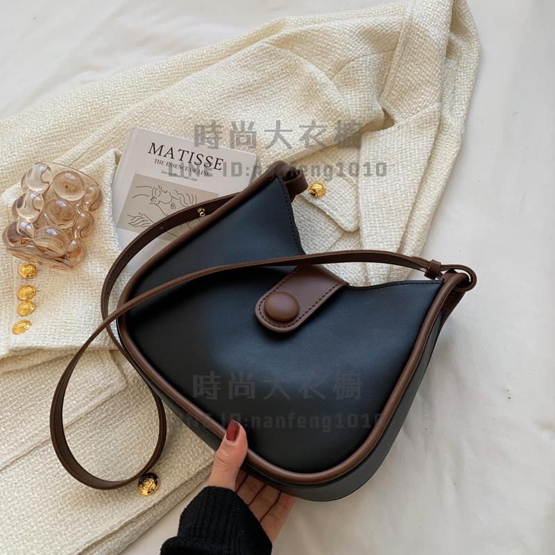 小包包女士側背包腋下水桶包高級感質感斜挎包百搭單肩包斜背包【時尚大衣櫥】 3