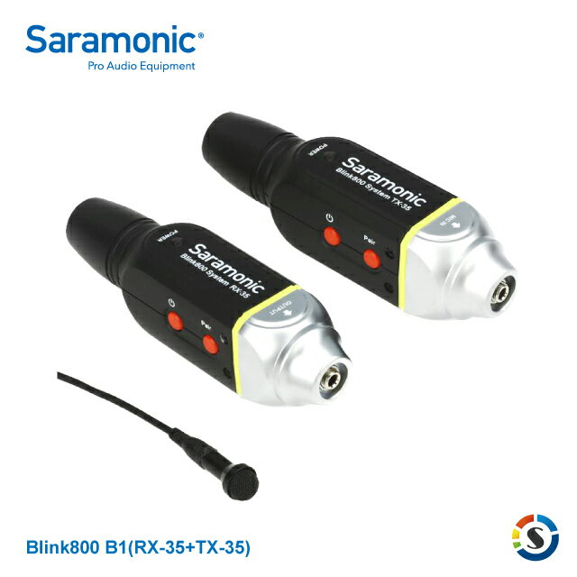 Saramonic楓笛 Blink800 B1(RX-35+TX-35)一對一無線麥克風套組